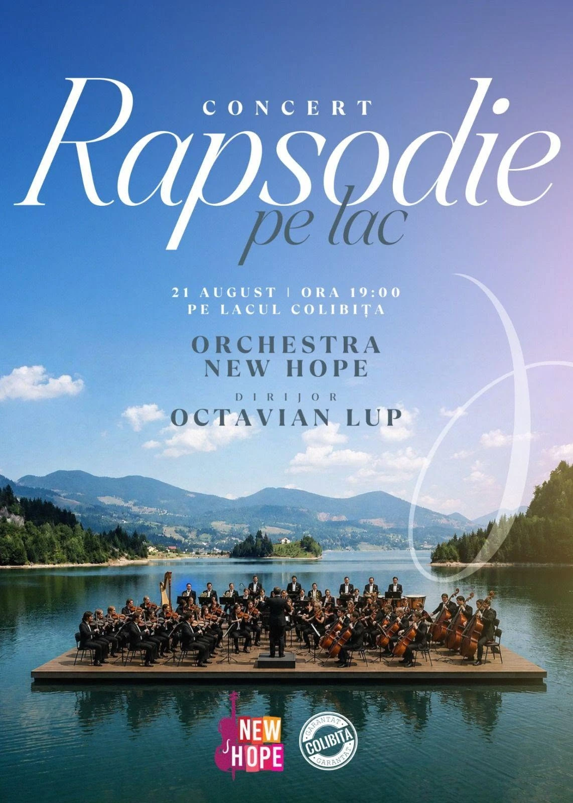 Afiș oficial Rapsodie pe Lac – 21 august 2026